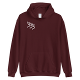 Three - Thirty - Three - White Logo "Snakes" Hoodie