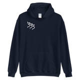 Three - Thirty - Three - White Logo "Snakes" Hoodie