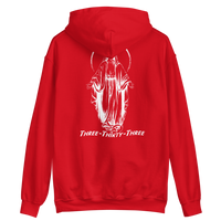 Three - Thirty - Three - White Logo "Snakes" Hoodie