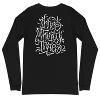 Three - Thirty - Three White "Hand Style" w/ Back Long Sleeve